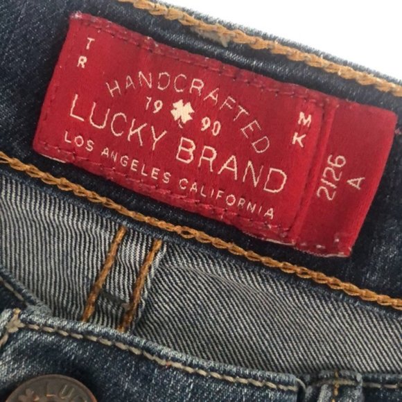 HANDCRAFTED LUCKY BRAND SWEET N STRAIGHT JEANS 2/26x29 ๐ - Picture 2 of 13